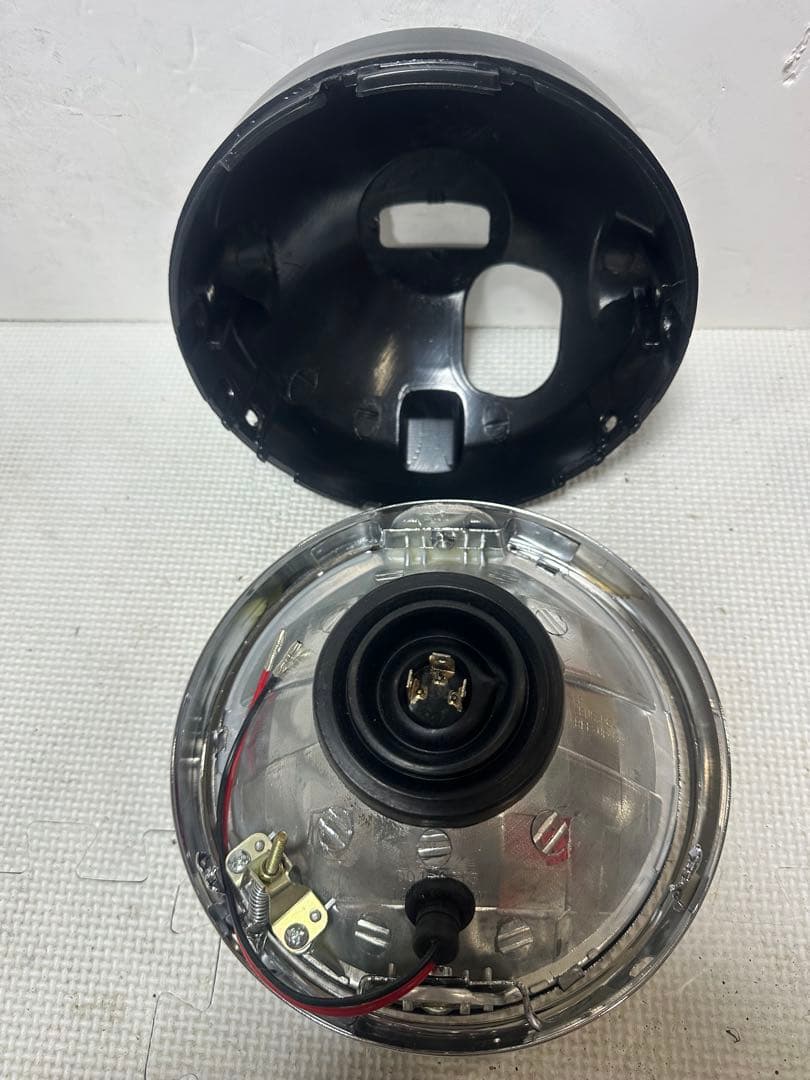 当時物IPF凹みレンズ付きヘッドライトASSY/イエローレンズシビエCIBIE