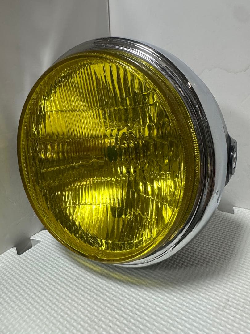 当時物IPF凹みレンズ付きヘッドライトASSY/イエローレンズシビエCIBIE
