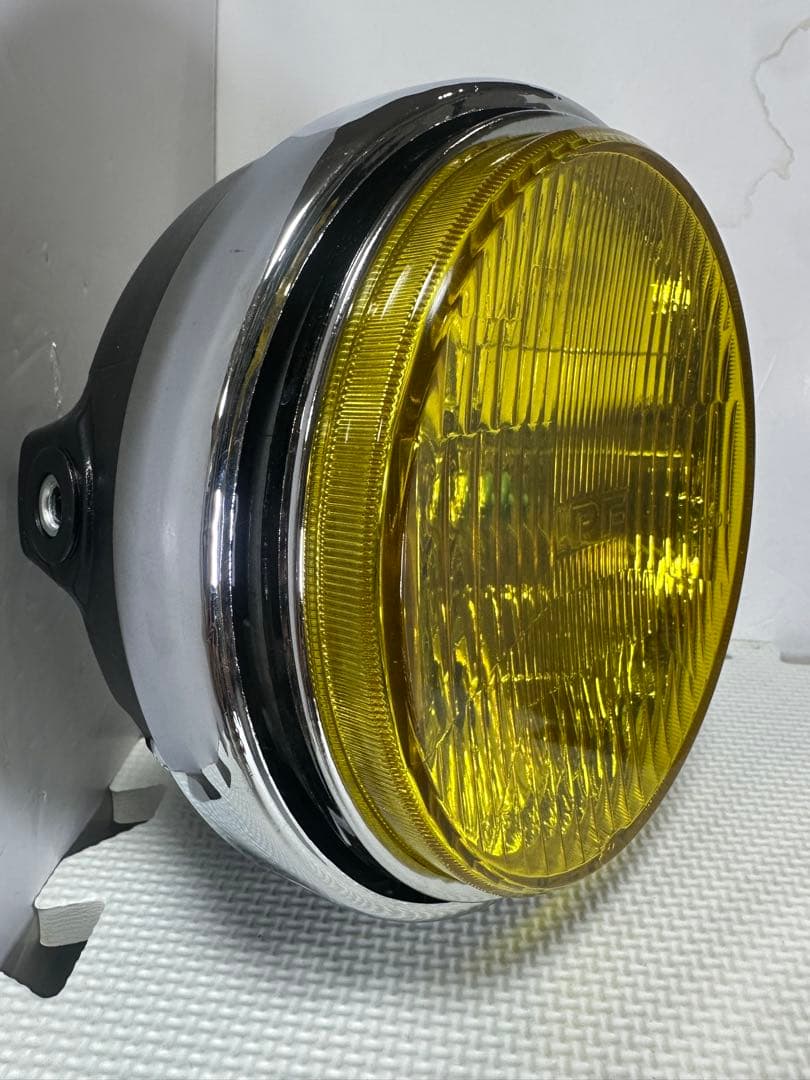 当時物IPF凹みレンズ付きヘッドライトASSY/イエローレンズシビエCIBIE