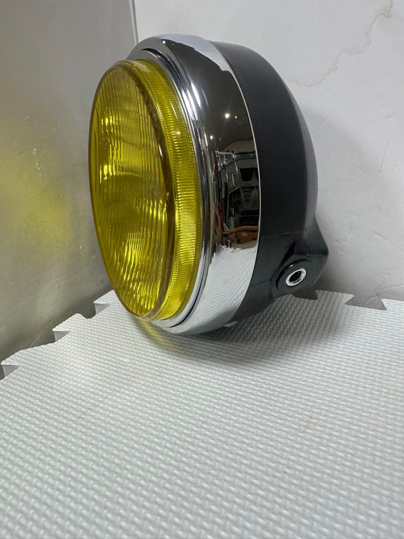 当時物IPF凹みレンズ付きヘッドライトASSY/イエローレンズシビエCIBIE