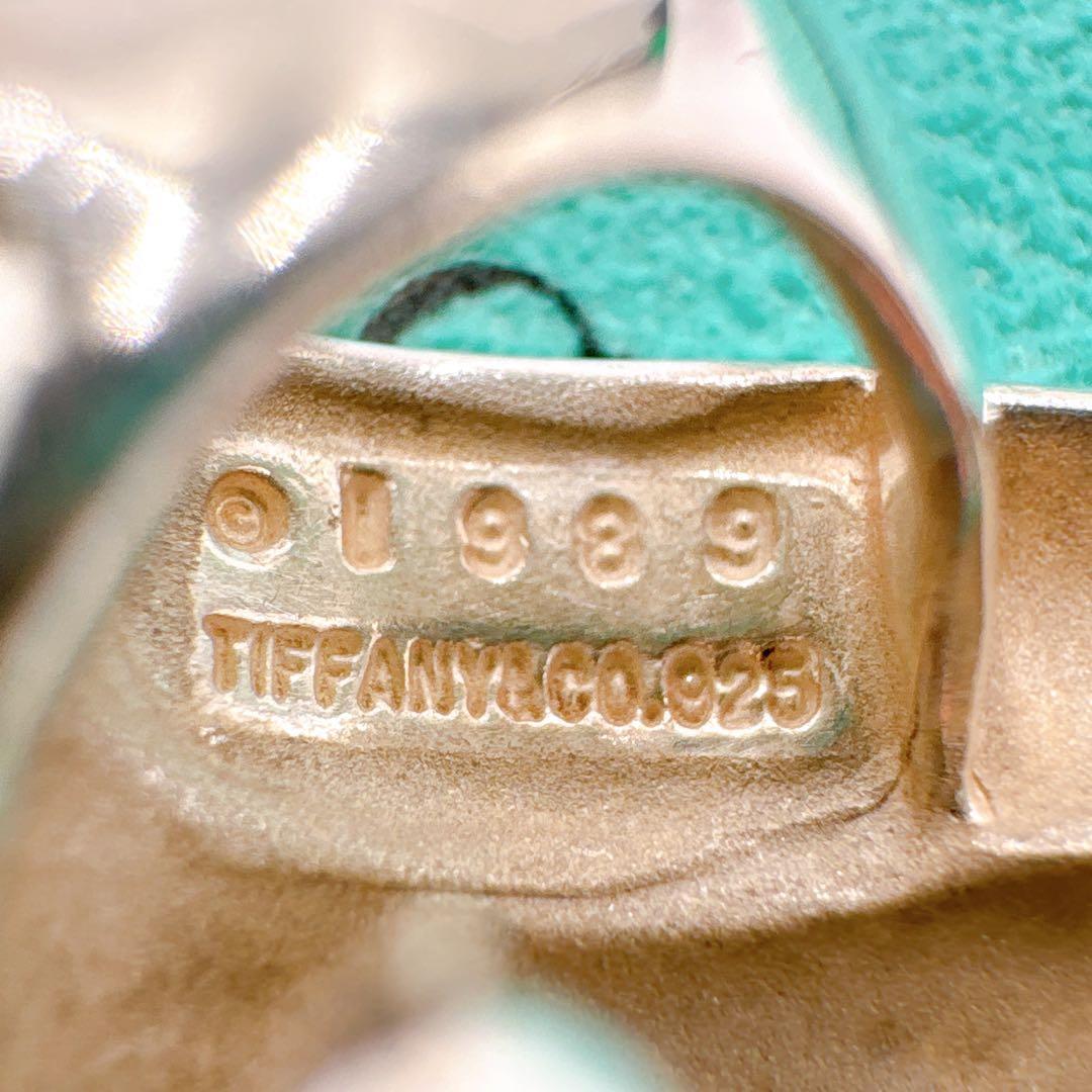 美品レア オールドティファニー ピアス シトリン ティアドロップ シルバー925