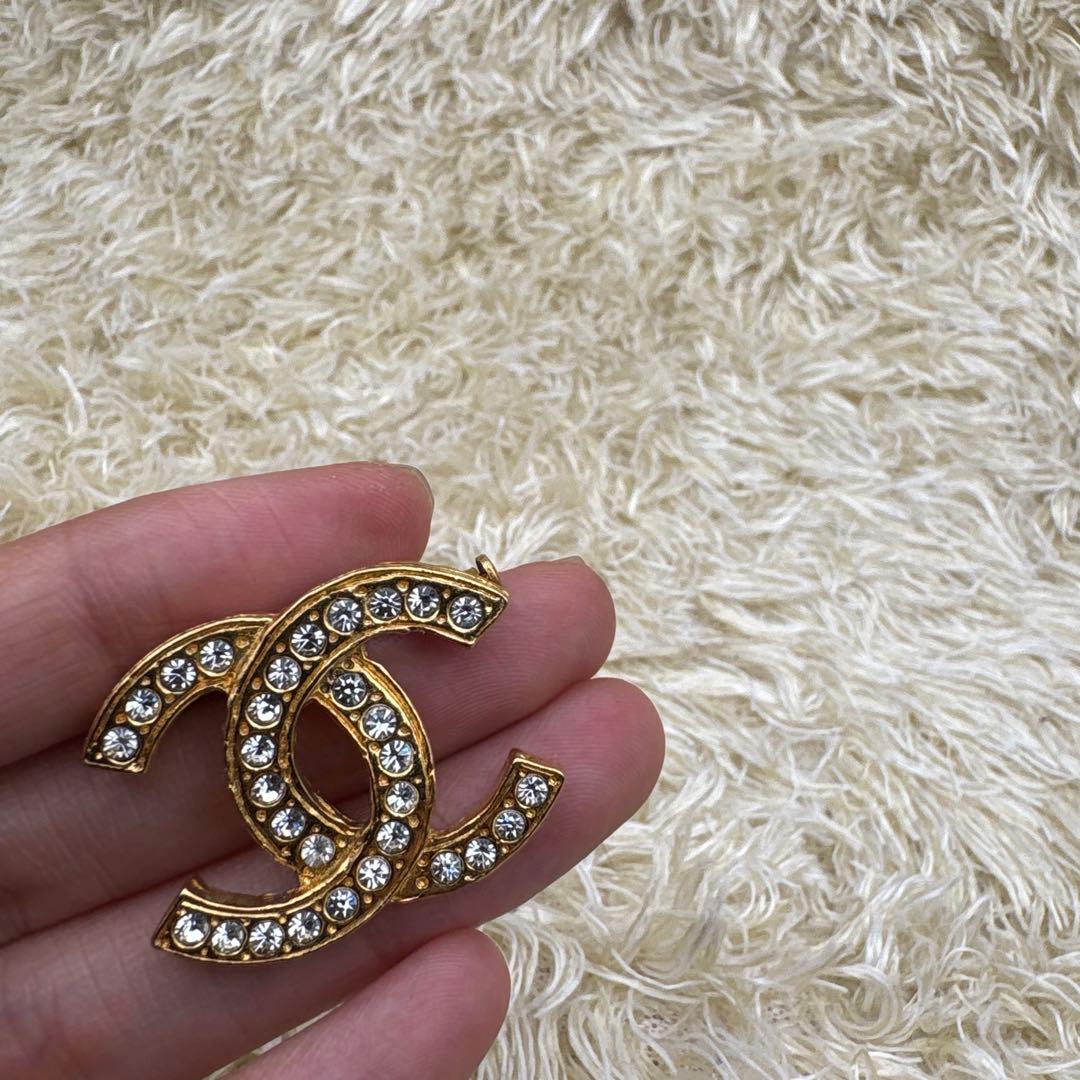 シャネル　ココマーク　マトラッセ　ビジュー　ブローチ