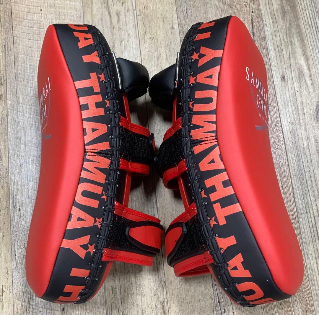 SAMURAI GYM キックミット 赤/黒 新品 【値下げ交渉不可】