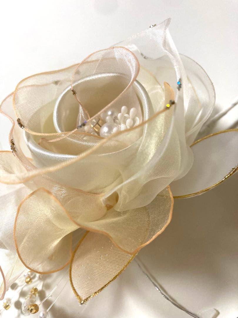 東京ソワール　PETITSOIR コサージュ ブローチ　オフホワイト　新品未使用