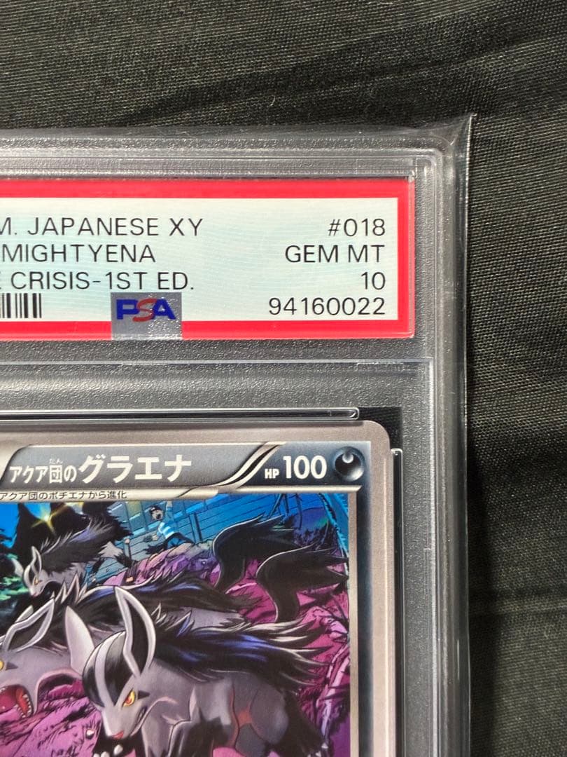 世界19枚 PSA10 アクア団のグラエナ 2015 018 9