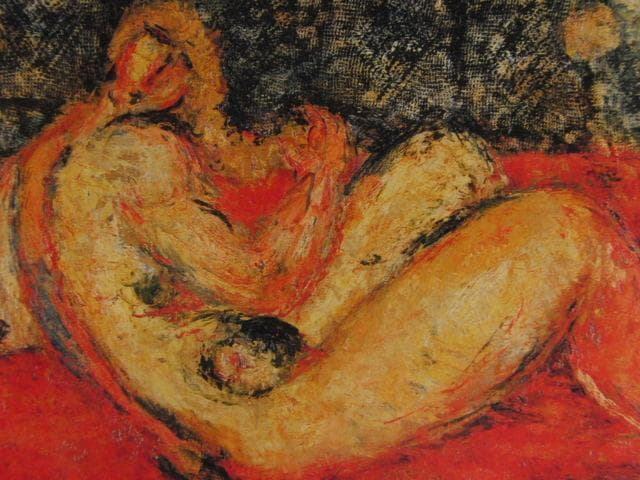 向井　潤吉、横たわる裸婦、希少な画集より、状態良好、新品高級額