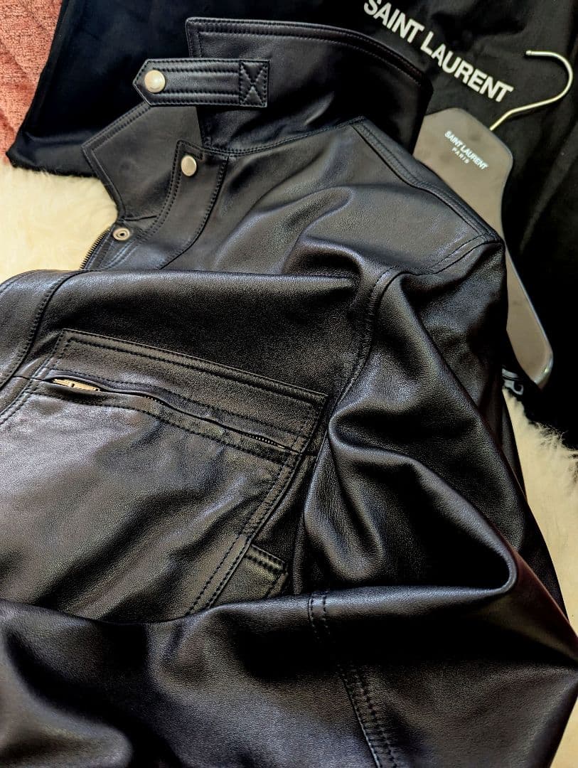 s*n様 新品人気　2023/24SS　サンローラン　LOOK19　ラムスキン