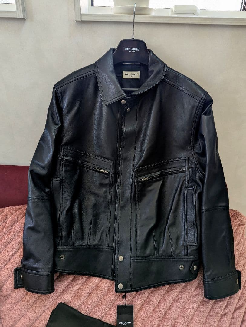 s*n様 新品人気　2023/24SS　サンローラン　LOOK19　ラムスキン