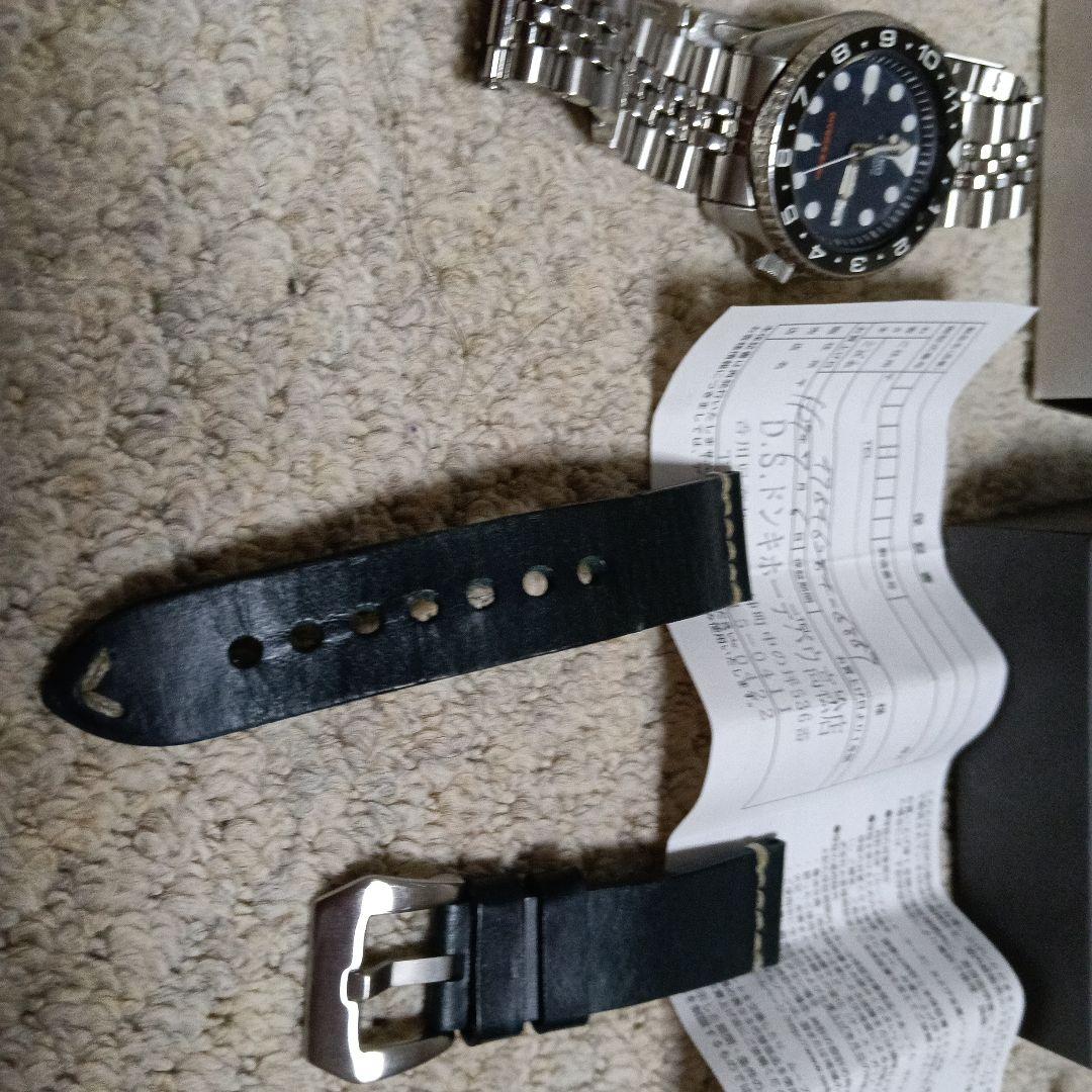 SEIKO 自動巻き 腕時計 ネイビー