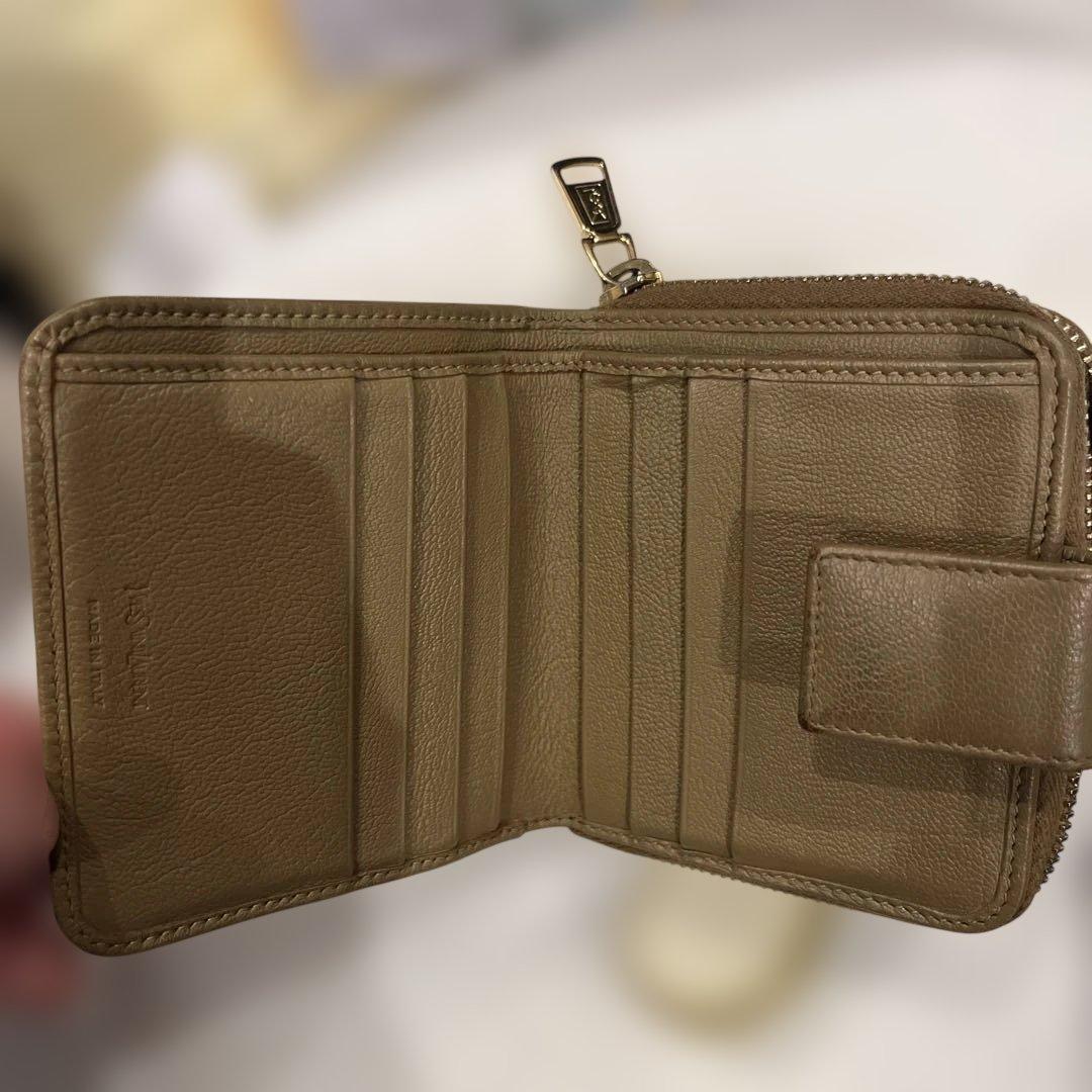 YSL オリーブグリーン 二つ折り財布