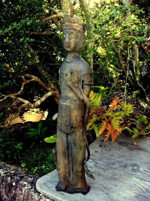 ♥古銅　観音像　大型　51ｃｍ　仏像　観音様　骨董品