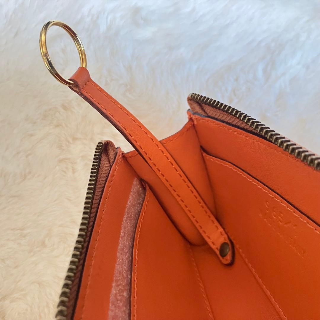 【極美品！】Felisi 965/1/SI キーポーチ ケース　オレンジ