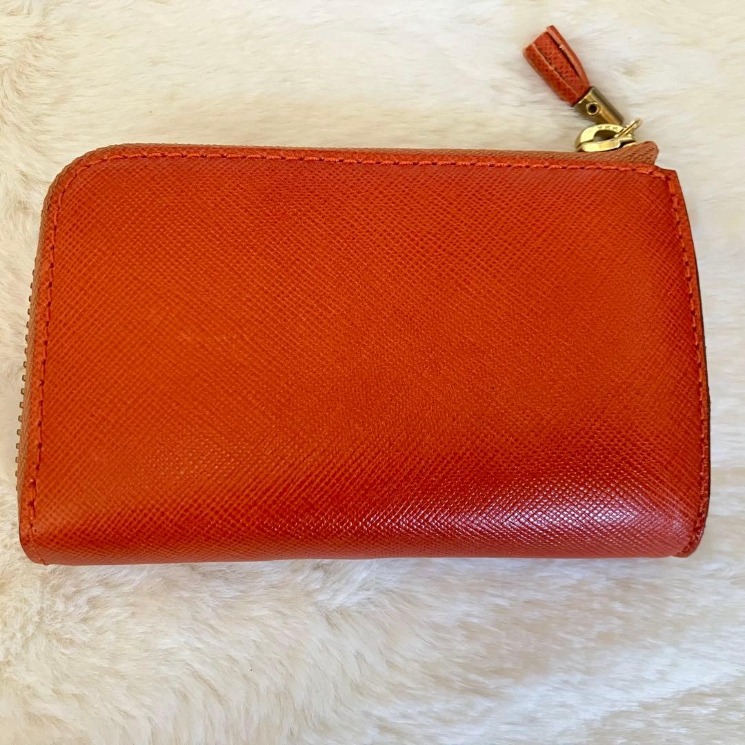 【極美品！】Felisi 965/1/SI キーポーチ ケース　オレンジ
