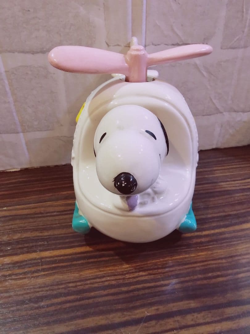 a*i様 レア品 スヌーピー ヘリコプター型オルゴール 陶器製