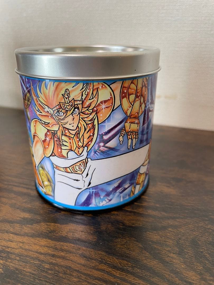 希少品　4点セット　丸型缶灰皿　聖闘士星矢　はいざら　SAINT SEIYA