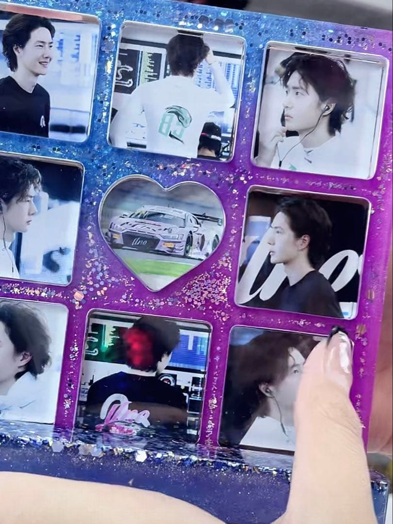 肖戦 2番スタジオの初めて両面レジン九宫格 玄関　置物 新作　3セット❣️確認用