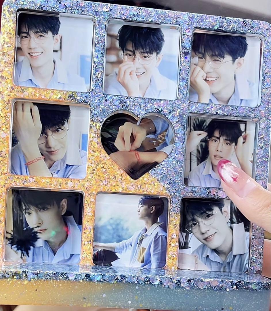 肖戦 2番スタジオの初めて両面レジン九宫格 玄関　置物 新作　3セット❣️確認用