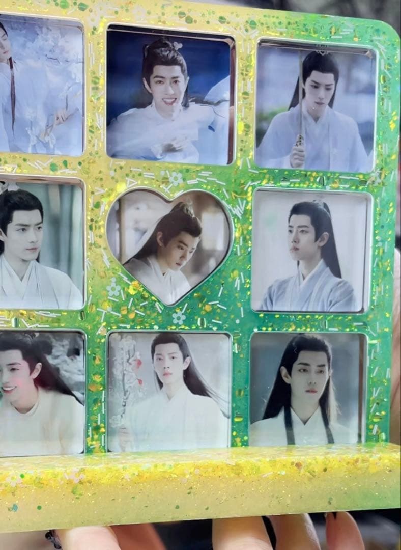 肖戦 2番スタジオの初めて両面レジン九宫格 玄関　置物 新作　3セット❣️確認用