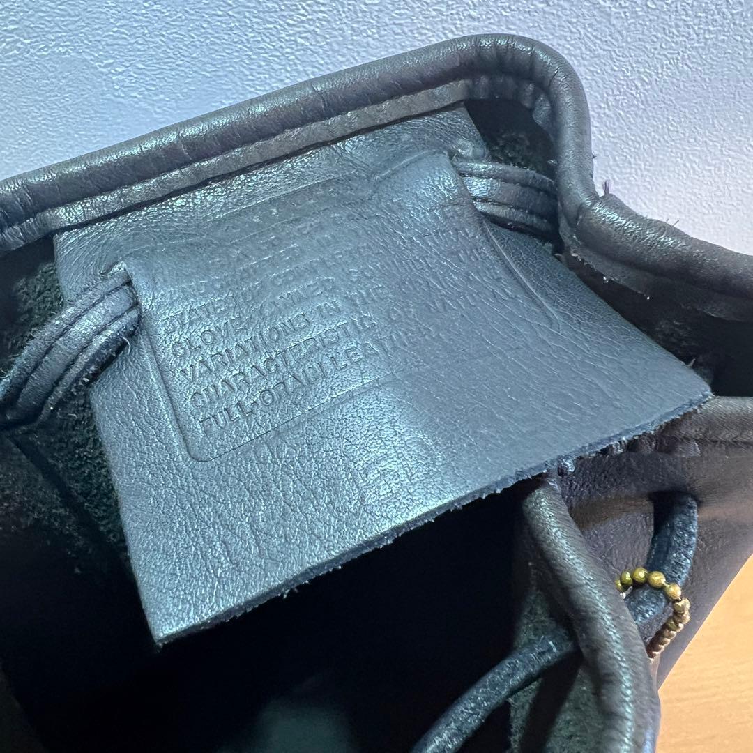 OLD COACH オールドコーチ レザー　9984 巾着　ブラック　USA製