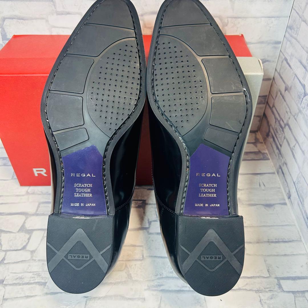 【新品】REGAL リーガル 31TR 内羽根 ストレートチップ 黒 25.5㎝