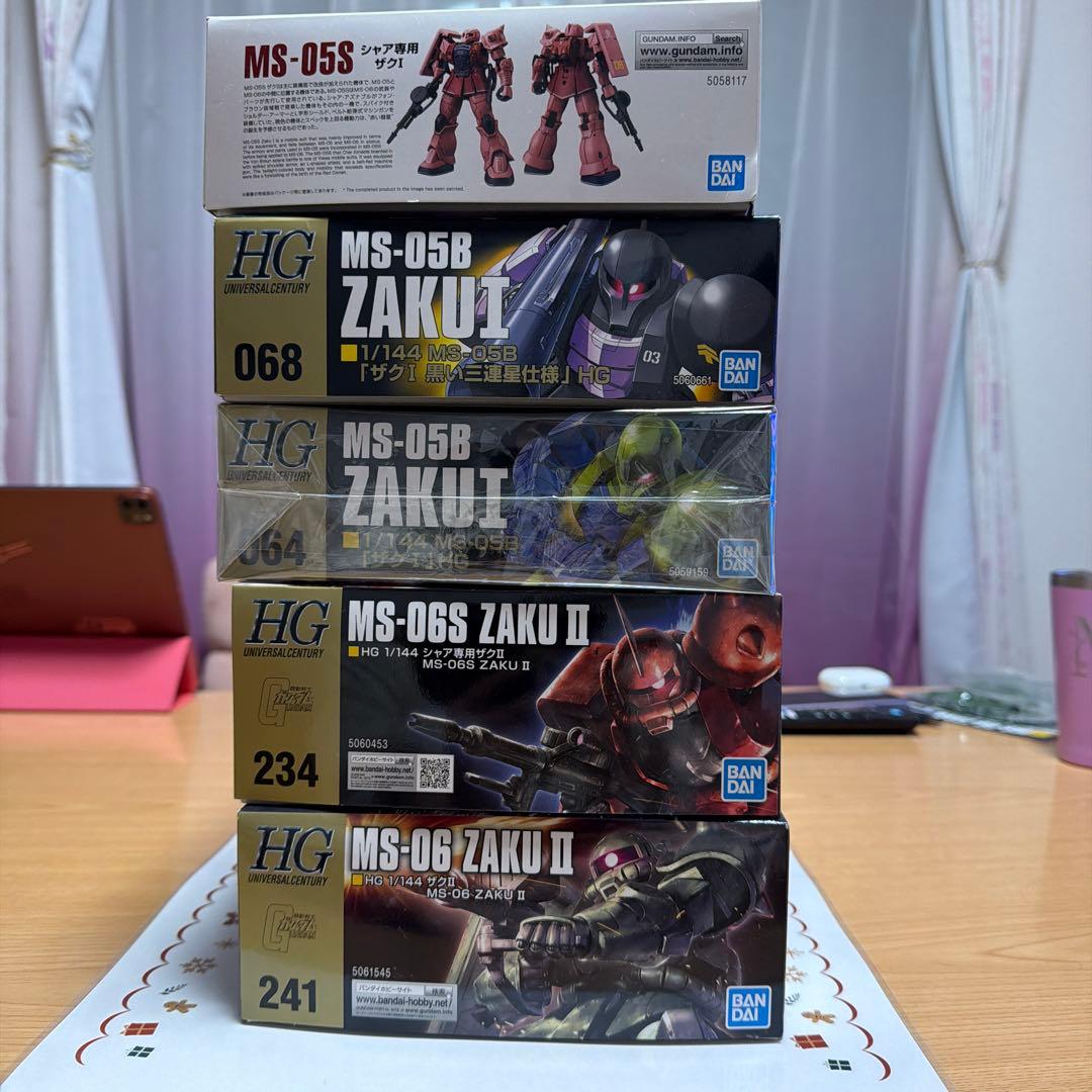 MS-05S シャア専用ザク I & MS-05B ザク II