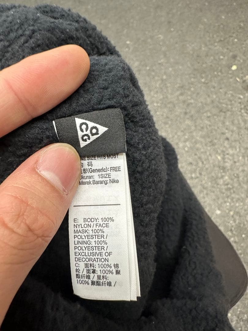 NIKE ACG キャップ　耳当て マスク付 ジェットキャップ タグ付き新品
