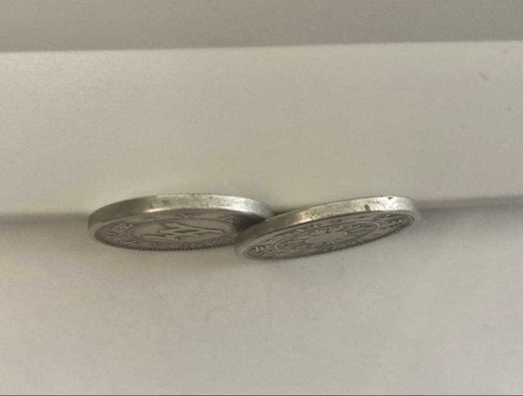 稲5銭白銅貨(明治36年)&菊5銭白銅貨(明治28年)