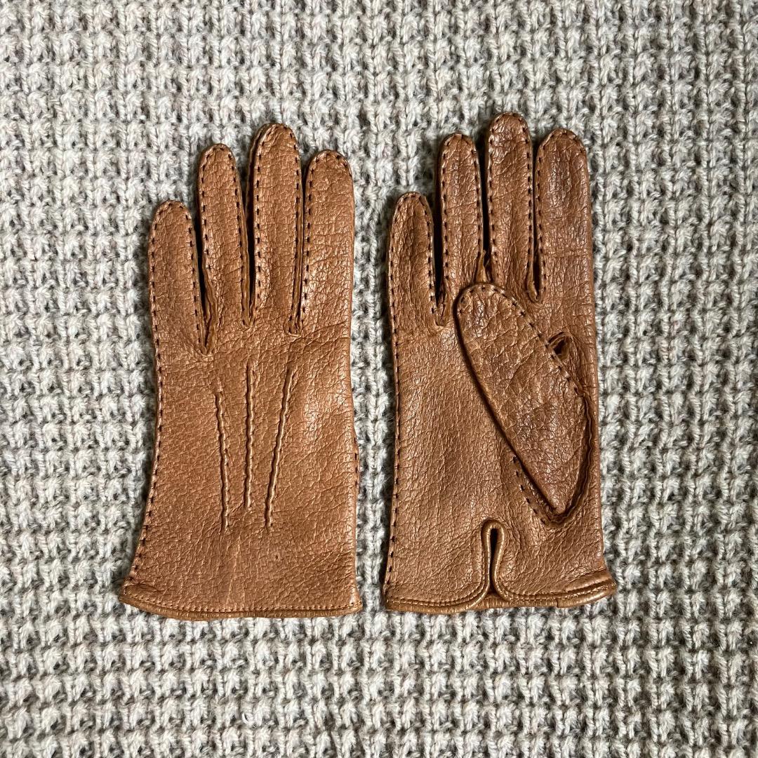 新品　ペッカリー　グローブ　英国製　7ハーフ　Dent Fownes 革　手袋