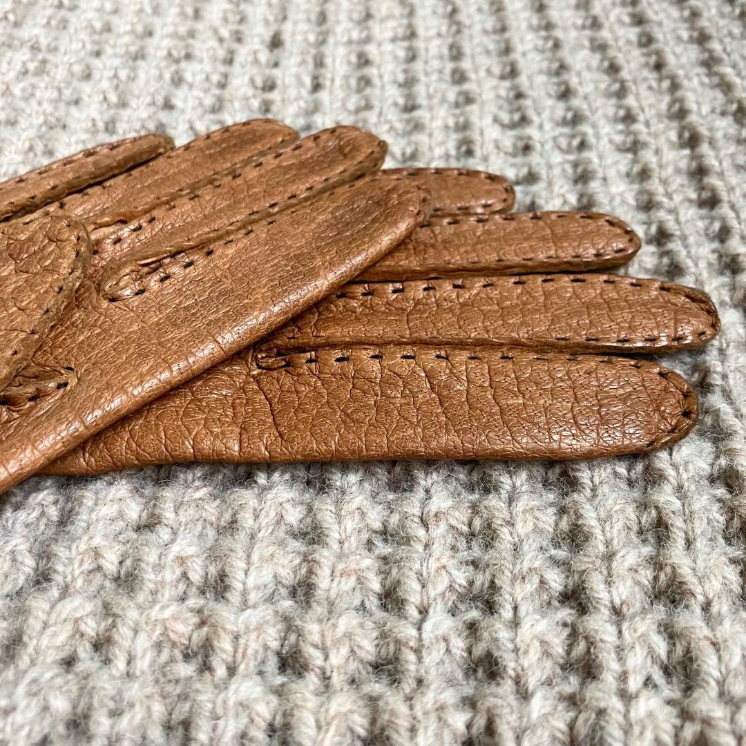 新品　ペッカリー　グローブ　英国製　7ハーフ　Dent Fownes 革　手袋