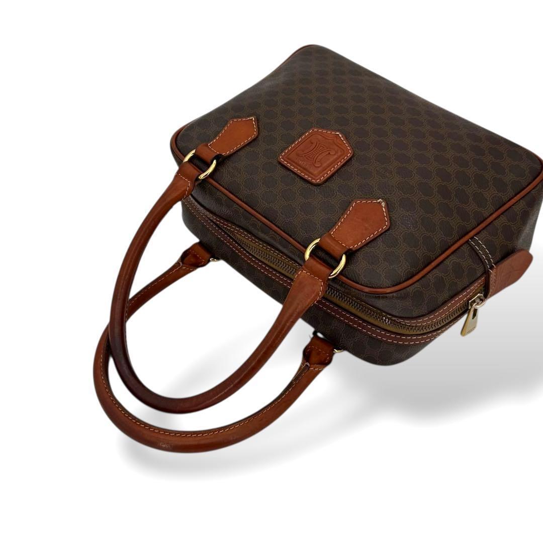 美品　セリーヌ マカダム　ハンドバッグ　ミニボストン　2way ショルダー