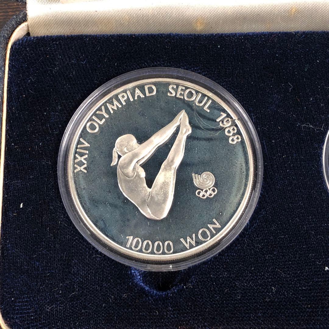 1988年ソウルオリンピック 記念硬貨 2枚 シルバー925 保証書付