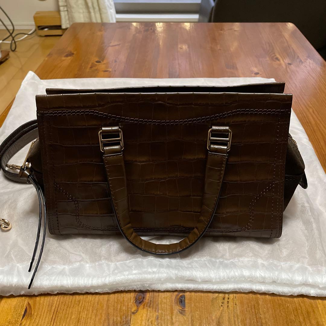 MARC JACOBS 2wayバック、レザー茶系バック、ショルダーバック、