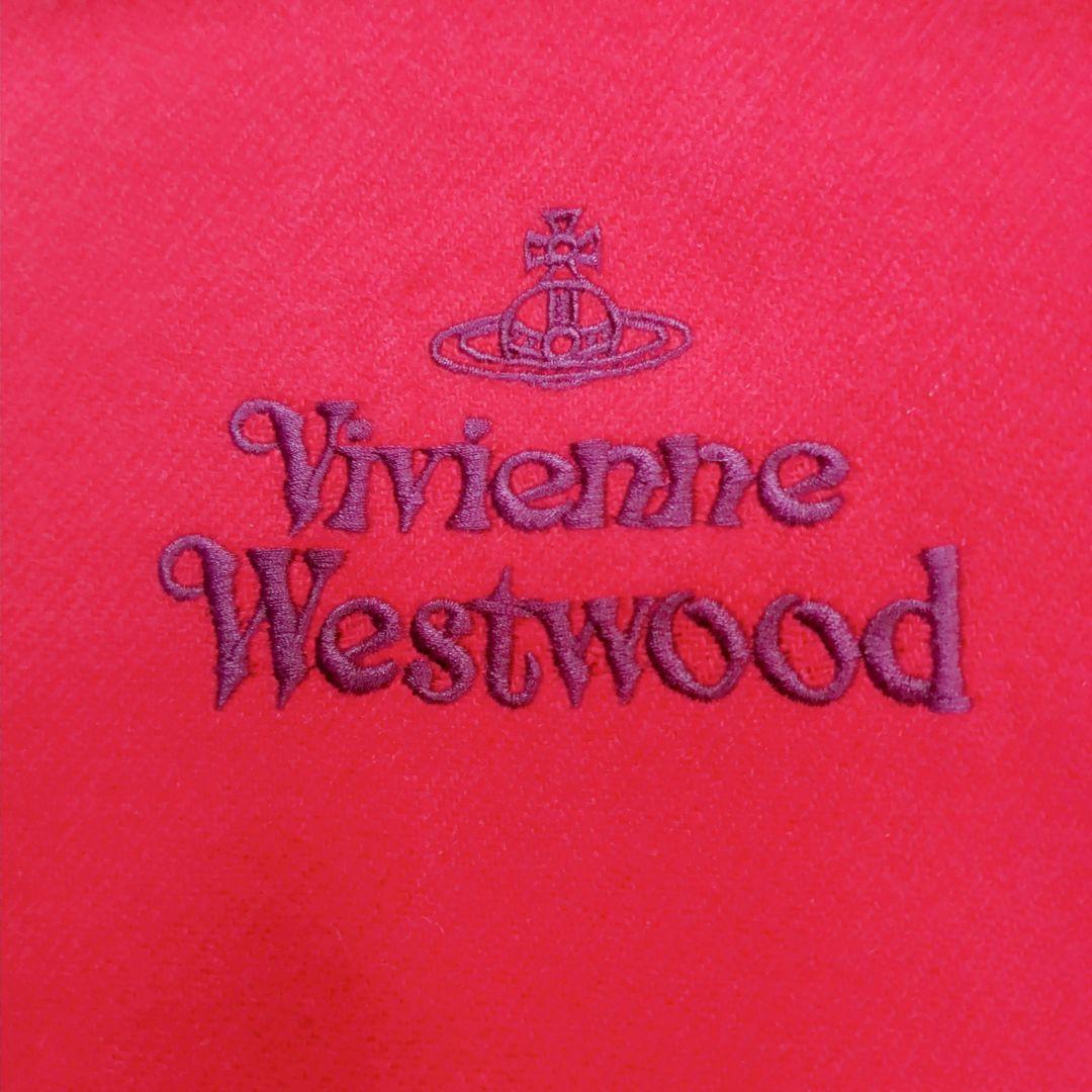 新品 Vivienne Westwood ウールマフラー イタリア製 赤