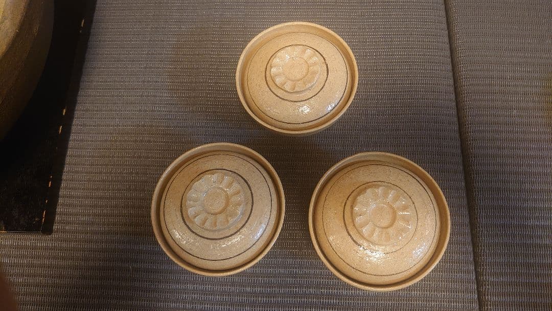 魯山人写 蓋付き陶器 3個セット