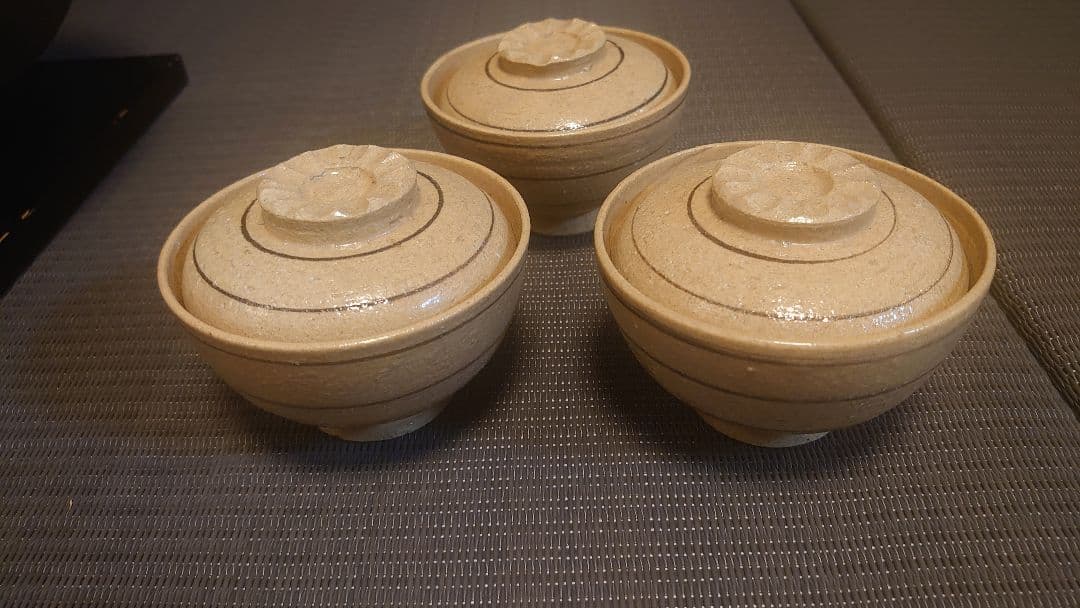 魯山人写 蓋付き陶器 3個セット