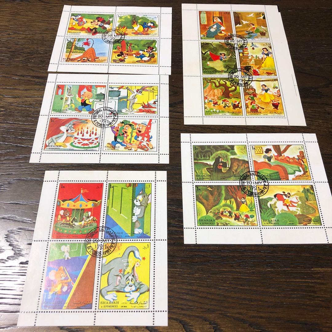 ディズニー　他　外国切手　157枚