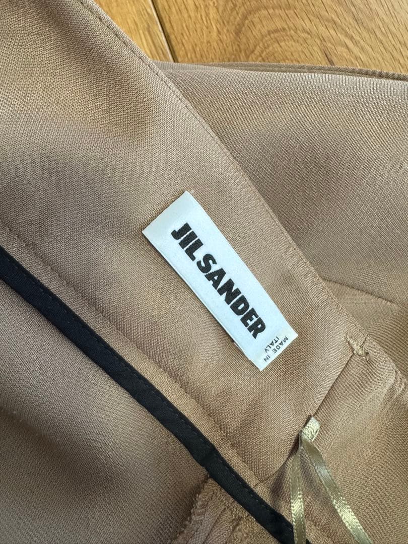 JIL SANDAR ベージュ ワイドレッグキュロット