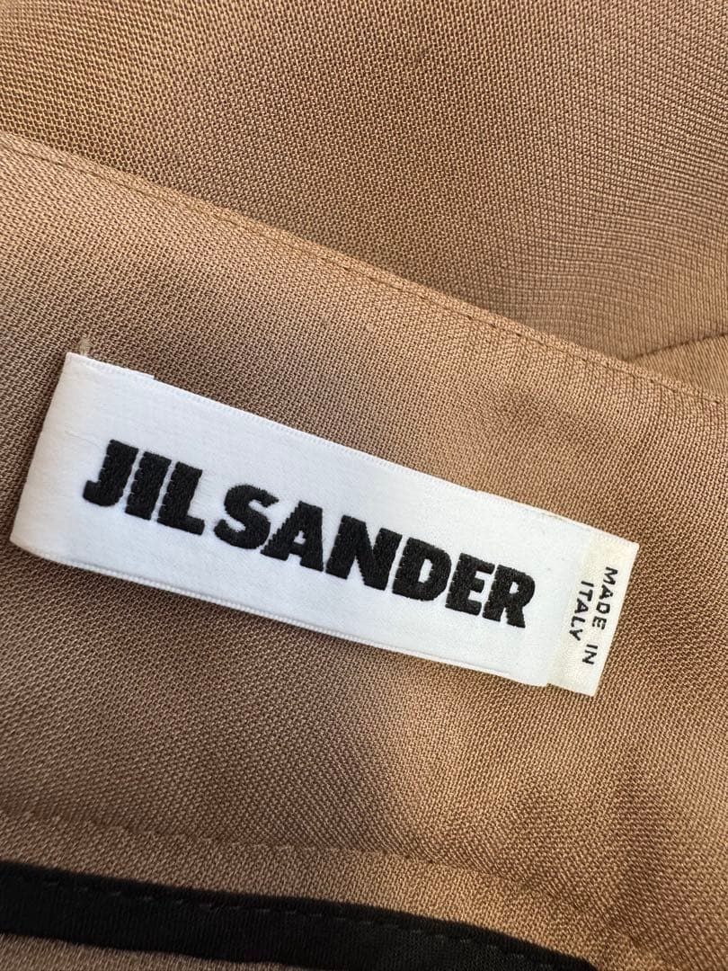 JIL SANDAR ベージュ ワイドレッグキュロット