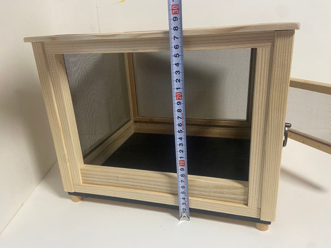 木製虫かご メッシュ窓付き　送料込み