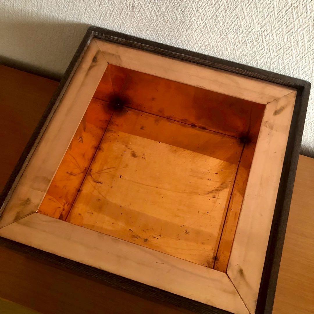 桑置炉/木製銅落とし 置炉 茶道具 茶道具