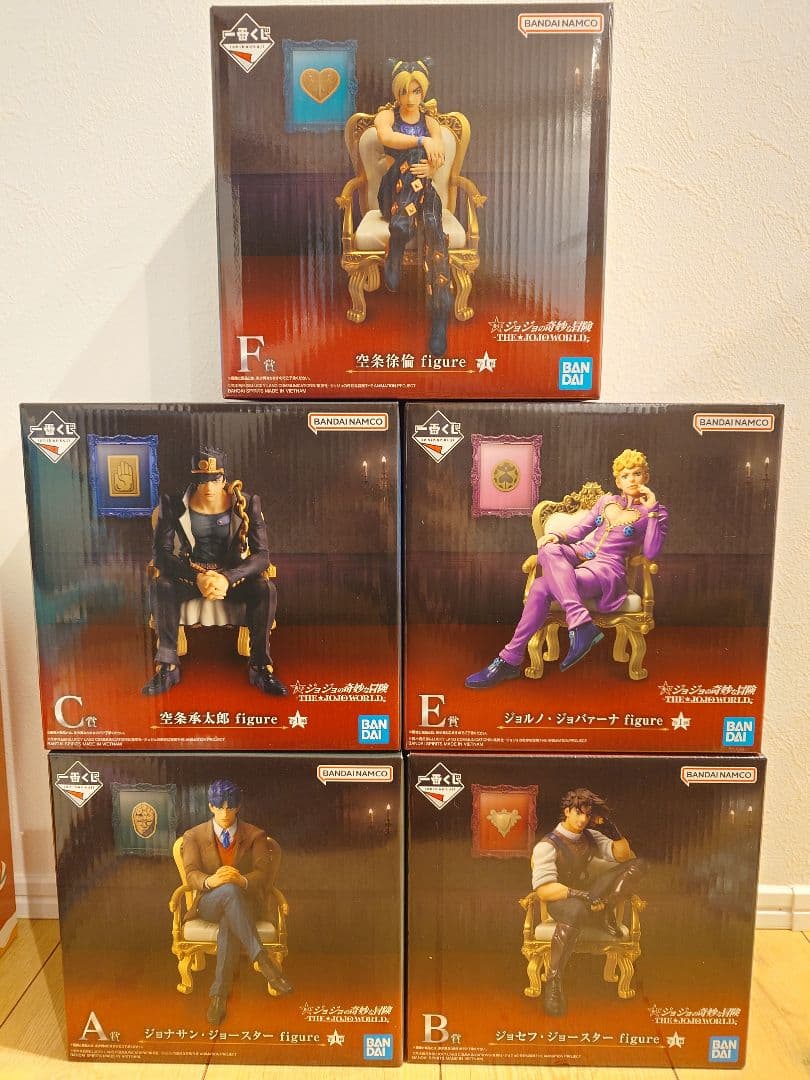 一番くじ ジョジョの奇妙な冒険 ジョジョワールド A B C E F賞 セット