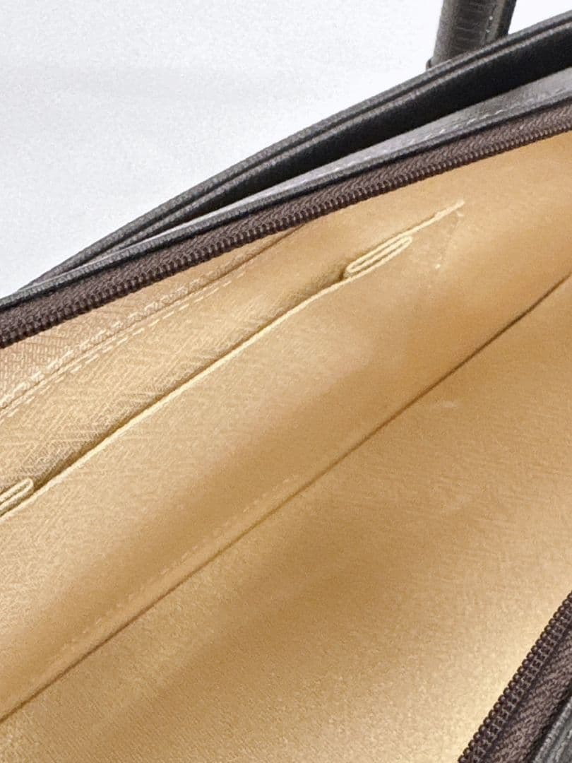 焦げ茶　合成皮革　和装用バッグ　新品　利休バッグ　和帆布　　日本製