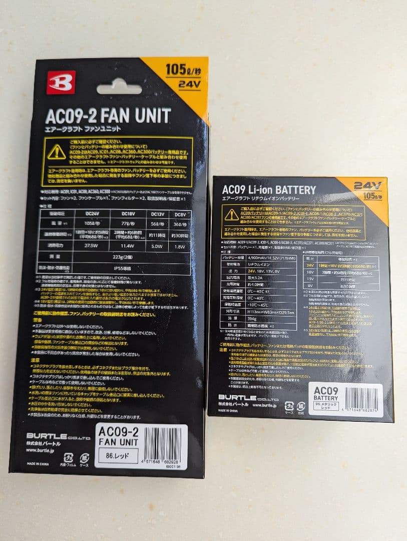 BURTLE 2025　24ｖレッドセット　人気のカラー 残りわずか！