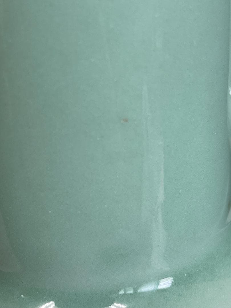 板谷波山？　青磁花入　共箱　３３７