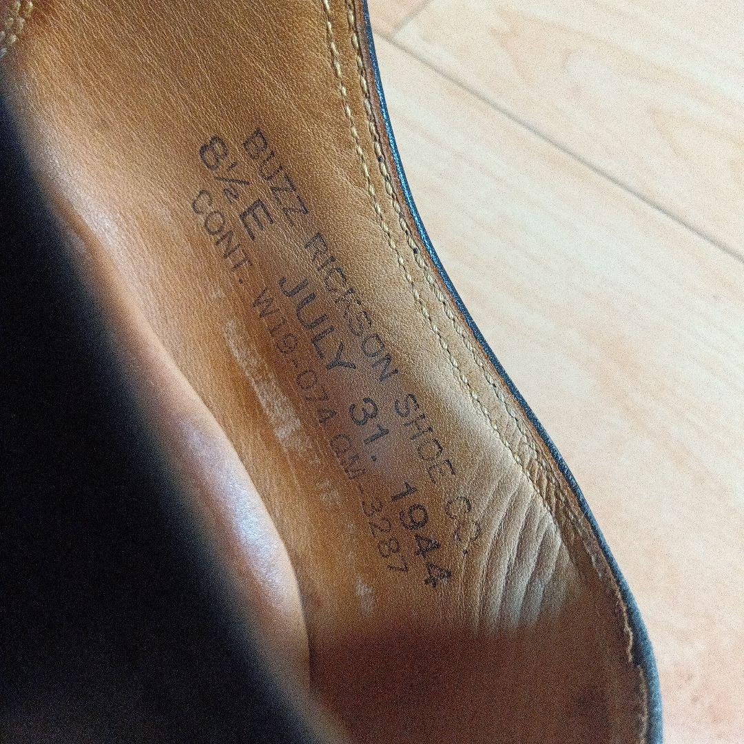 WJバズリクソンズ/ウィリアムギブソン ブラックサービスシューズ