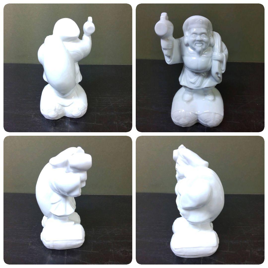 (758)✿難有り★特価★鍋島大五郎窯★白磁七福神置き物★