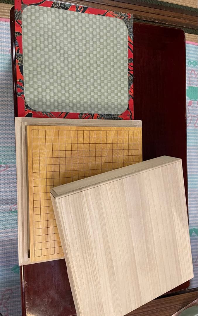 本榧卓上囲碁盤(2.2寸 木裏 一枚板)