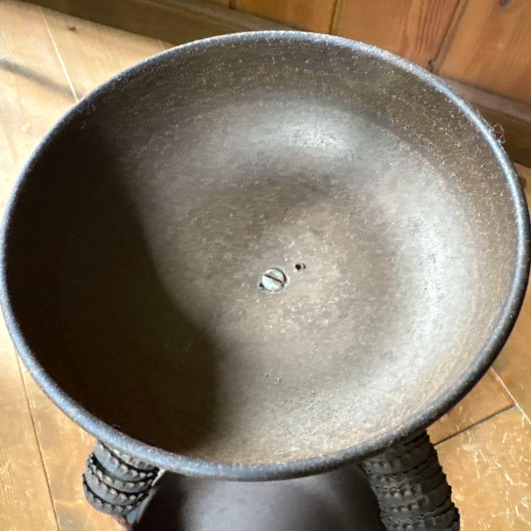 【50sビンテージ】ボトルキャップマン 黒 アンティーク人形 ハワイアン 置物