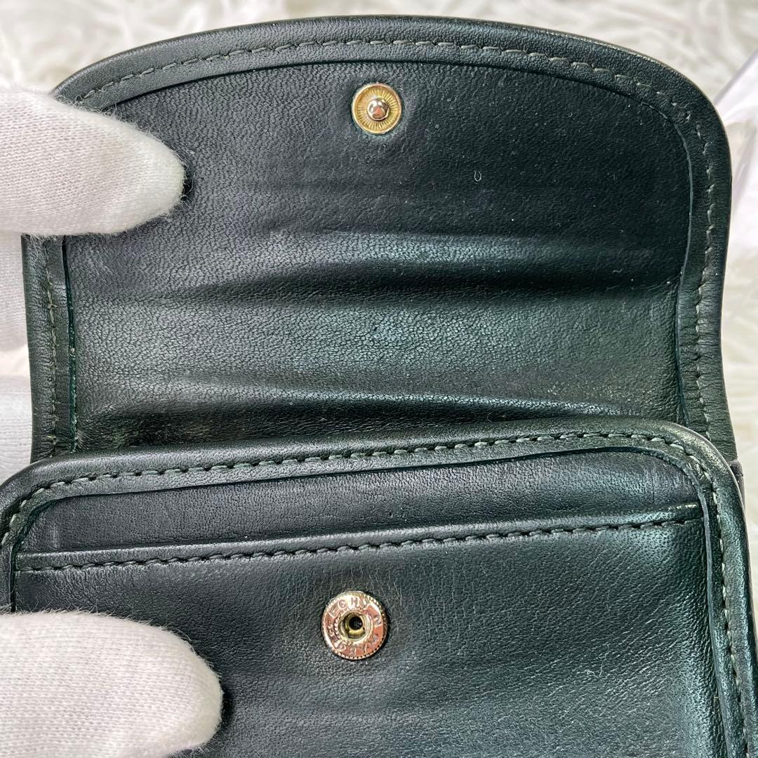 激レア✨オールドコーチ　ケース　ミニ財布　コンパクト　7219 グリーン