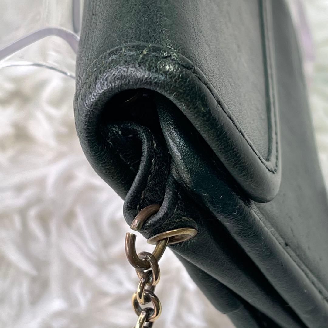 激レア✨オールドコーチ　ケース　ミニ財布　コンパクト　7219 グリーン